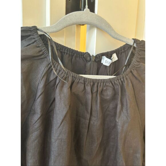 NWT DISSH black linen cut out mini dress, $188 - Picture 8 of 11